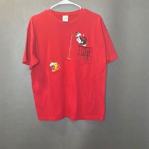 Warner bros tweety + Sylvester red tee